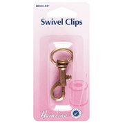 Hemline Swivel Clip - Bronze - 20mm