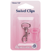 Hemline Swivel Clip - Nickel - 13mm