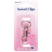 Hemline Swivel Clip - Nickel - 20mm