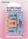 Invisible Zipper Roller Foot Set - 5 Piece Set