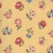 Jardin des Fleurs - 7678 - French General Floral Spot on Saffron - Moda 13893.15 - Cotton Fabric