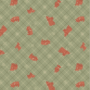L&I - Small Things Celtic Inspired- 8939 - Highland Cows Green Check - SM71.3 - Cotton Fabric