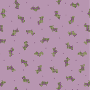 L&I - Small Things Celtic Inspired- 8944 - Scottie Dog on Soft Magenta - SM73.2 - Cotton Fabric