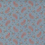 La Vie Boheme - 8137 - French Blue Background - French General - Moda 13904.13 - Cotton Fabric