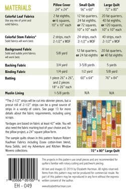 Leafy Quilt - Elizabeth Hartman - EH049