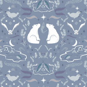 Lewis & Irene Arctic Adventure - 8717 - True North on Pearl - CC26.2 - Cotton Fabric
