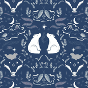 Lewis & Irene Arctic Adventure - 8718 - True North on Midnight Blue - CC26.3 - Cotton Fabric