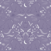 Lewis & Irene Arctic Adventure - 8723 - Winter Nights on Purple - CC28.2 - Cotton Fabric