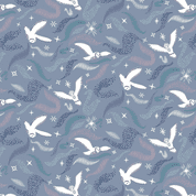 Lewis & Irene Arctic Adventure - 8726 - Arctic Aura on Cool Purple - CC29.2 - Cotton Fabric