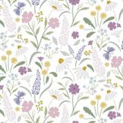 Lewis & Irene - Floral Song - 8806 - Bloom on White - CC31.1 - Cotton Fabric