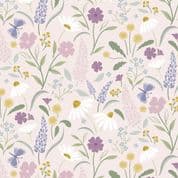 Lewis & Irene - Floral Song - 8807 - Bloom on Light Pink - CC31.2 - Cotton Fabric