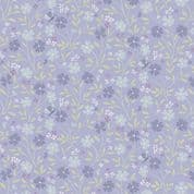 Lewis & Irene - Floral Song - 8814 - Little Blossom on Lavender Blue - CC33.3 - Cotton Fabric