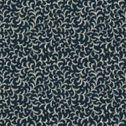 Lewis & Irene - Hajime - 9015 - Dark Blue Scroll - SH06 - Cotton Fabric