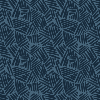 Lewis & Irene - Hajime - 9019 - Dark Indigo Blue Brushstrokes - SH10 - Cotton Fabric