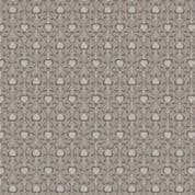 Lewis & Irene - Michaelmas - 6829 - Stylised Heart Floral in Dark Taupe - A400.3 - Cotton Fabric