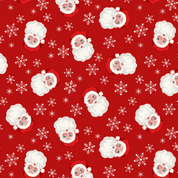Lewis & Irene - Oh Christmas Tree - CW-X039 - Santa on Red Gold Metallic - C118.2 - Cotton Fabric