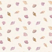 Lewis & Irene - Small Things By The Sea - 6592 - Shells on Cream - SM18.1 - Cotton Fabric