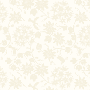 Lewis & Irene - Tiny Tonals - TT17.2 - Hummingbird Floral - Cream on Cream - Cotton Fabric