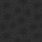 Lewis & Irene - Tiny Tonals - TT33D - Black on Black Starburst - Cotton Fabric