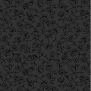 Lewis & Irene - Tiny Tonals - TT34D - Black on Black Irene's Rose - Cotton Fabric