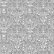 Lewis & Irene Winter Botanical - 8690 - Flowers & Butterflies, Grey, Pearl - A786.1 - Cotton Fabric