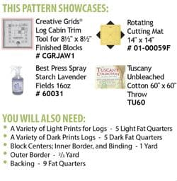 Lickety Split Log Cabin Quilt
