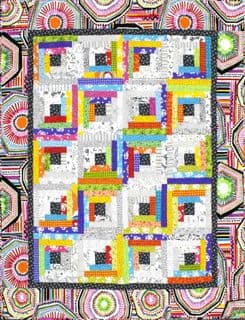 Lickety Split Log Cabin Quilt
