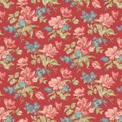 Lighthouse - 9148 - Makower UK - Front Porch Bouquet - Red Roof - 1472_R - Cotton Fabric