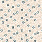 Little Matryoshka - 7971 - Matryoshka Floral on Cream - A569.1 - Cotton Fabric