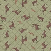 Loch Lewis - 7575 - Lewis & Irene A540.1 - Sage Green Deer Check Cotton Fabric