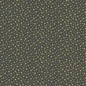 Makower Christmas Essentials - 306 S10 - Gold Metallic Star on Charcoal