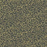Makower Christmas Essentials - 760 S10 - Gold Metallic Scroll on Charcoal