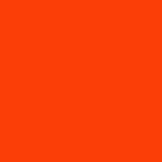 Makower Spectrum - N47 - Bright Orange - Solid Plain Cotton Fabric