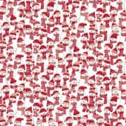 Makower UK - Christmas Wishes - 8959 - Snowman Red Hats & Scarfs - 035/R - Cotton Fabric