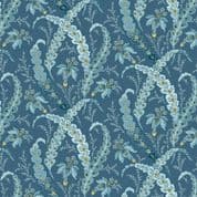 Makower UK - Edyta Sitar - Beach House - 8981 - Ribbon Grass on Dark Blue - 1164B - Cotton Fabric