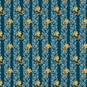 Makower UK - Edyta Sitar - Beach House - 8985 - Poppies on Dark Blue - 1166B - Cotton Fabric