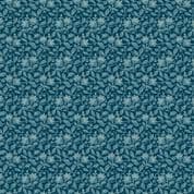 Makower UK - Edyta Sitar - Beach House - 8989 - Bougainvillea Floral on Blue - 1168B - Cotton Fabric