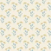 Makower UK - Edyta Sitar - Beach House - 8996 - Sea Lavender on Cream - 1172L - Cotton Fabric