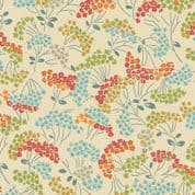 Makower UK - Flower Box - 8855 - Floral Bouquets Laurel on Cream - 1014 L - Cotton Fabric