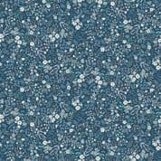 Makower UK - Foxwood - 8824 - Wildflowers on Blue - 017_B - Cotton Fabric