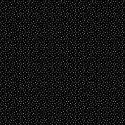 Makower UK - Pips - 8848 - White Spots on Black - 1032 K - Cotton Fabric