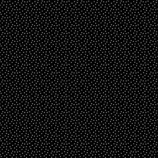Makower UK - Pips - 8848 - White Spots on Black - 1032 K - Cotton Fabric