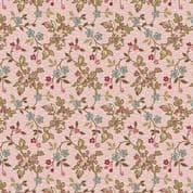 Makower UK - Super Bloom - 7101 - Jasmine on Pink Background - 9448E - Cotton Fabric