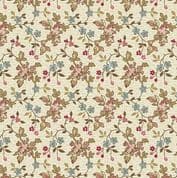 Makower UK - Super Bloom - 7102 - Jasmine on Cream Background - 9448L - Cotton Fabric