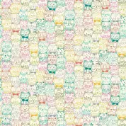 Makower UK - Whiskers - 8834 - Cat Portraits on Off White - 009_Q - Cotton Fabric