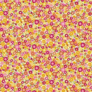 Makower UK - Whiskers - 8839 - Pretty Posy on Off White - 011_Q - Cotton Fabric