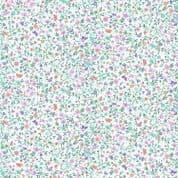 MakowerUK - Fairy Dust - 9037 - Flower Trail and Butterflies on White - 052.W - Cotton Fabric