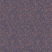 Marvellous Metallics - 7407 - MM3.3 Copper Spots on Navy - Lewis & Irene Cotton Fabric