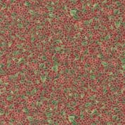 Merry Manor Metallic - 8623 - Red Berries on Red - Moda 33664.13  - Cotton Fabric