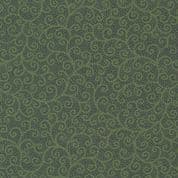 Merry Manor Metallic - 8627 - Green Scroll on Green - Moda 33665.15 - Cotton Fabric